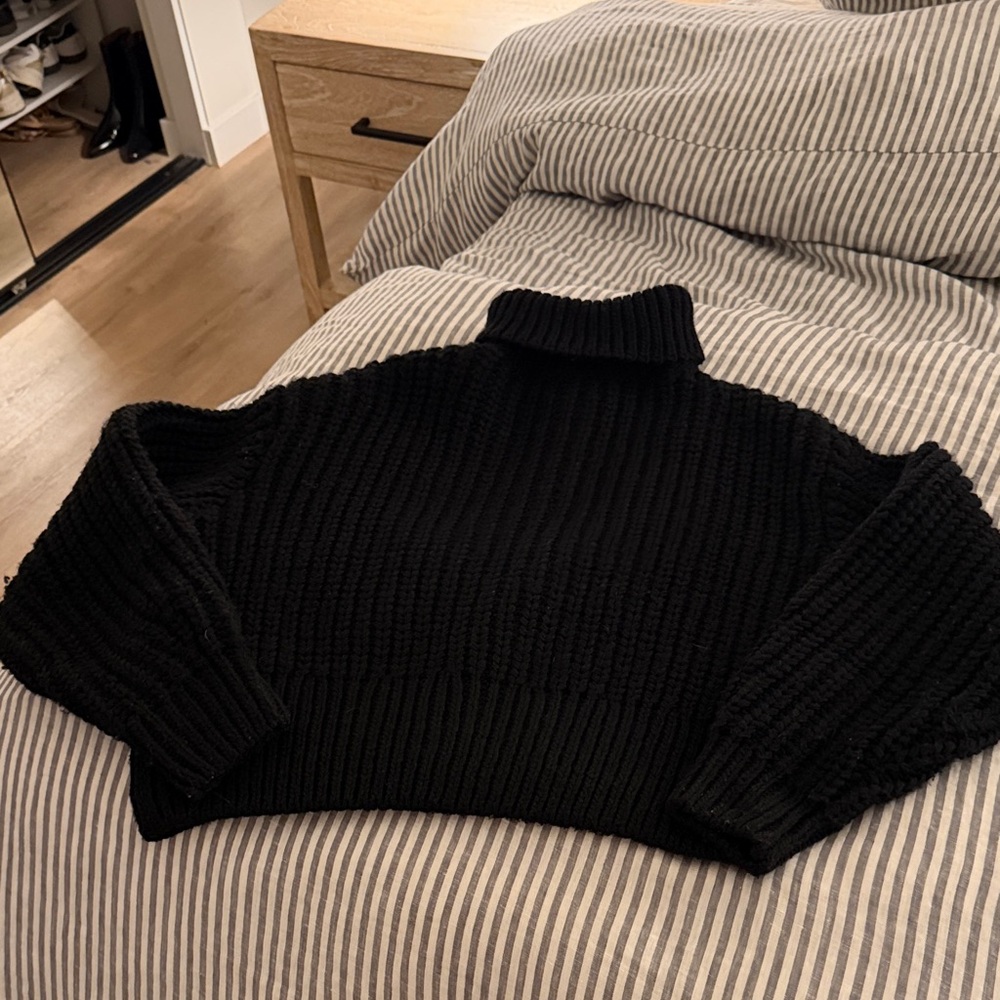 H&M Black Cowl Neck Sweater - Picture 2 of 2